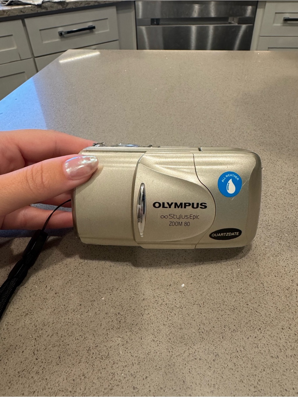 Olympus Stylus Epic ZOOM 80 Compact Silver Camera